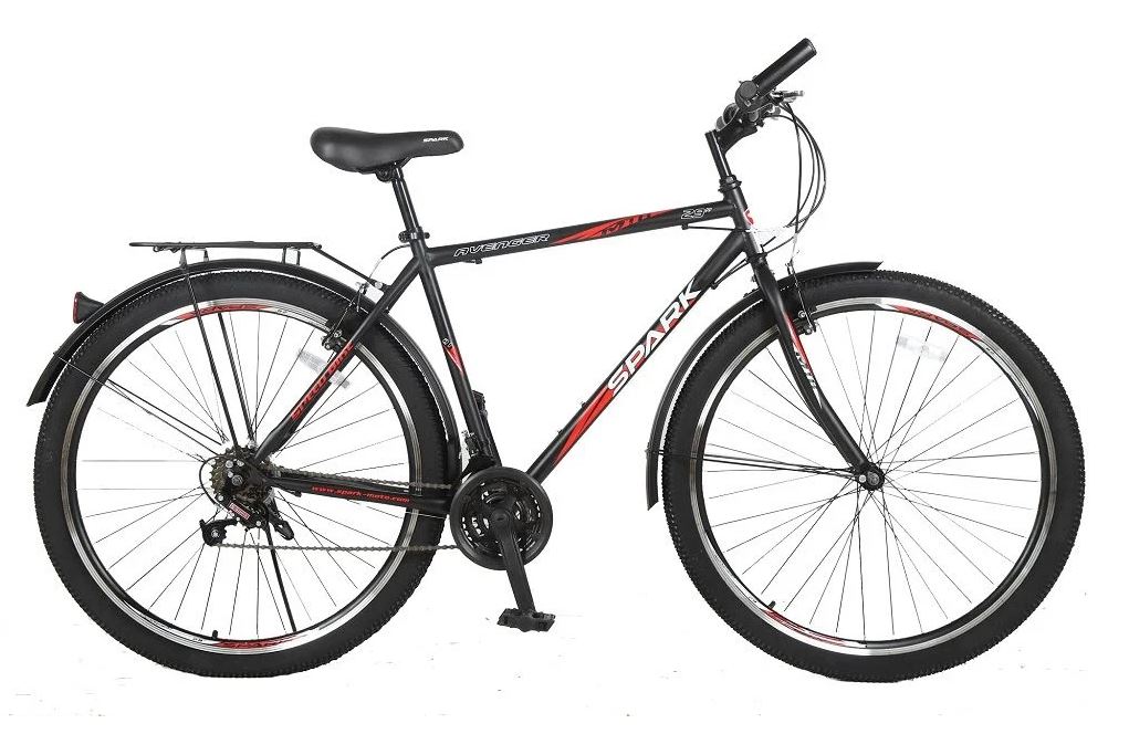 Фотографія Велосипед SPARK AVENGER 29" 2021, розмір XL, Чорно-червоний